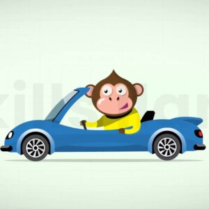 Car with Monkey